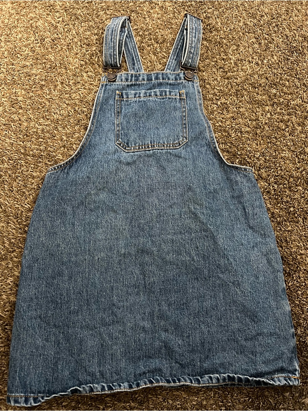 Forever 21 Classic Denim Overall Dress - Juniors Medium